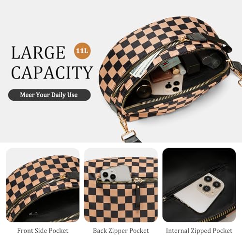 Bum Bag for Women Crossbody Bags Fanny Packs Sling Belt Purse Waist Chest Shoulder Bag by MEXS - Used condition - Image 4