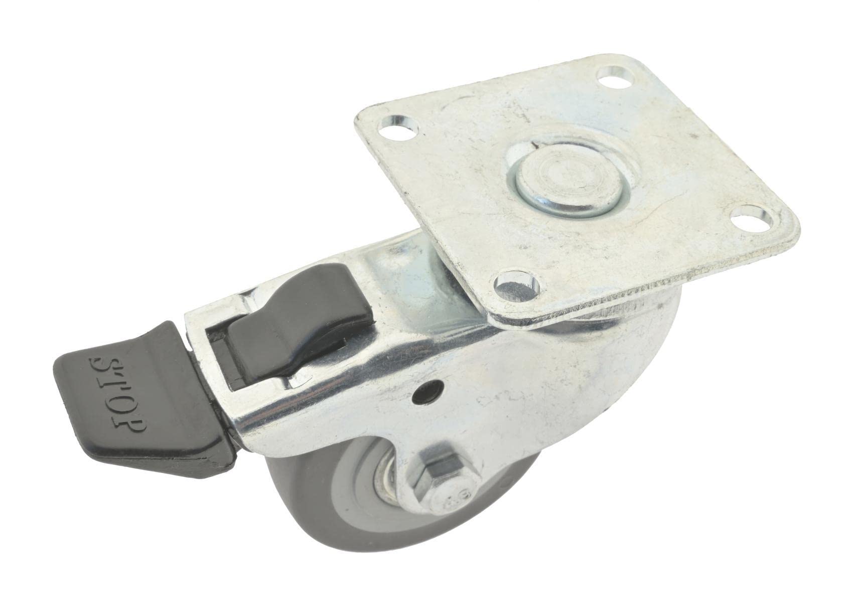 Apparaterolle, Lenkrolle mit Totalfeststeller, 125mm Transportrollen Möbelrollen