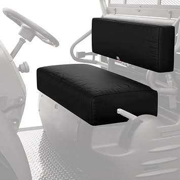 KEMIMOTO Mule Seat Cover Compatible with Kawasaki Mule 3000 3010 3020 4000 4010 2001-2023 2025 UTV Bench Seat Cover Set Anti-Scratch Full Protection Black