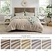 Bedsure Waffle Comforter Set King, Khaki Soft Bedding, Waffle Weave Bed Set, 3 Pieces, 1 Comforter (104