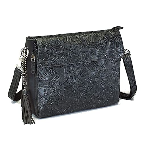 Gun Toten Mamas Tooled Cowhide Handbag - Main Image