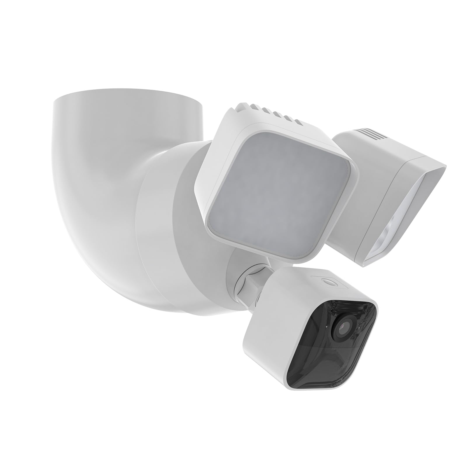 Supporto da parete per telecamera con proiettore ad anello con cavo Pro/Plus e lampeggiante, angolo regolabile per telecamera di sorveglianza interno/esterno, custodia protettiva stabile in ABS,