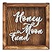 Genie Crafts Shadow Box Bank - Wooden Honeymoon Fund Shadow Box, Adult Piggy Bank, Money Saving Bank, for Travel Vacation Honeymoon Wedding Fund, Natural Wood, 7.1 x 7.1 x 1.8 Inches
