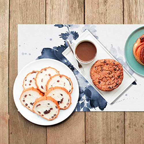 Set de table fleur aquarelle de qualité supérieure résistant à la chaleur - 7