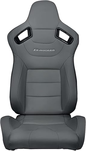 FREEMOTOR802 Asientos universales de carreras, asientos deportivos reclinables con control deslizante de doble bloqueo ajustable, 1 unidad (lado del