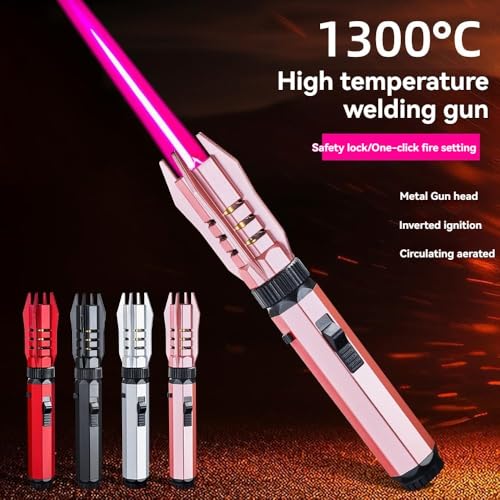 Encendedor de soplete recargable rojo miniatura 2