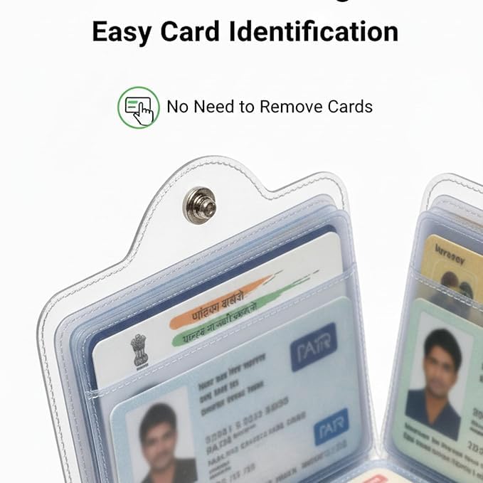 Slim Transparent Card Holder Wallet for Men and Women thumbnail 10