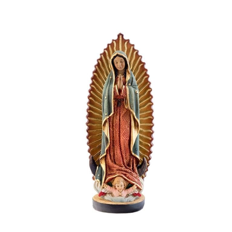 Vierge de Guadeloupe figurine DRW de 21 cm un cadeau de baptême idéal