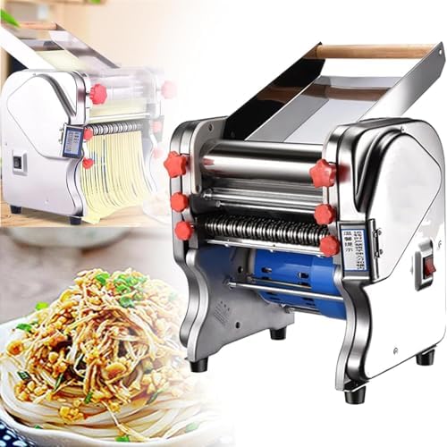 2-in-1 Electric Pasta Maker Machine, 550W Commercial Noodle Maker & Dough Sheeter, Adjustable Thickness for Spaghetti, Lasagna & Linguine, FKM240