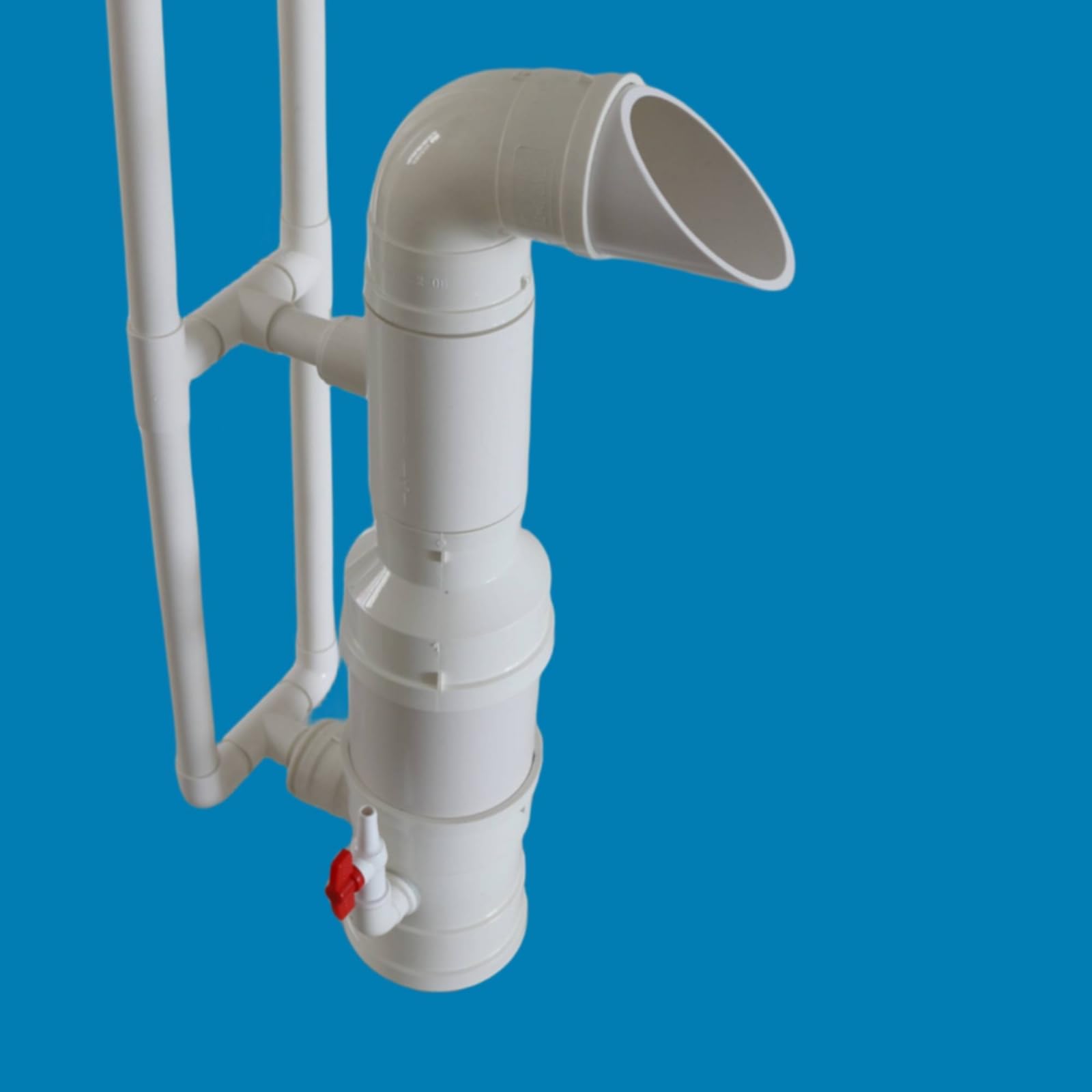 Aeratore Acquatico Spingitore d'Acqua da Stagno Tubo PVC Dispositivo di Circolazione Assemblaggio Verticale con Uscita Laterale Regolabile Adatto per