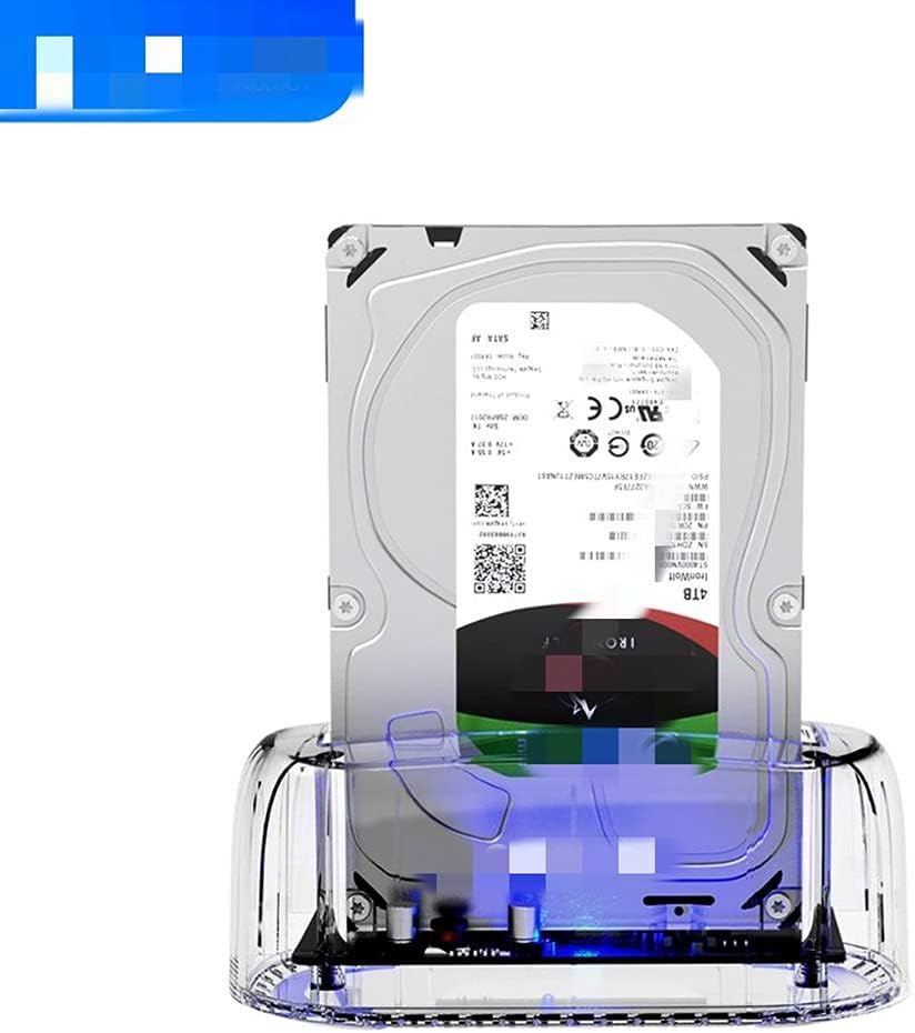 3.5 Inch USB to SATA Transparent HDD Docking Station USB3.0 5Gbps with 12V Power Adapter