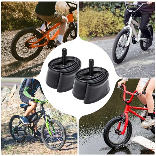 2-PCS 16" Heavy Duty Bike Tire Tubes 16x1.50/1.90 AV32MM Schrader Valve 38/48-305 Inner Tubes 16 Bicycle Tubes Compatible with 16 x 1.5 16x1.75 16x1.90 Bike Tire Tubes