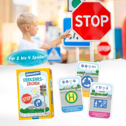 Trötsch Lernquartett Verkehrszeichen: Kartenspiel Gedächtnisspiel Lernspiel