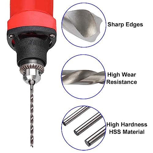Cobalt Drill Bit Set, 5Pcs Hss Metal Jobber Length Twist Drill Bit Long Drill Bits For Wood, Metal, Steel, Plastic, 2Mm, 3Mm, 3.5Mm, 4Mm, 5Mm #TOP3