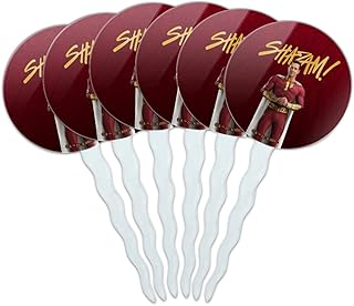 Shazam! Fury of the Gods Cupcake Picks Toppers Decoration Set of 6