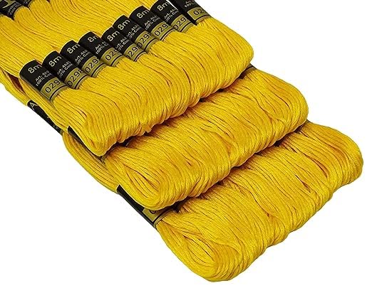 Anchor Cross Stich/Long Stich Embroidery Cotton Threads,Pack of 25, 8 Mt Each Skeins (Shade no. 0298)