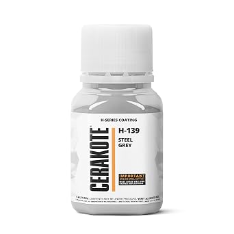 CERAKOTE Oven Cure H-Series Steel Grey [ 4oz ] H-139T - Our Ceramic Technology Combines Performance with Color on All- Metals, Polymers + More - Part B Included