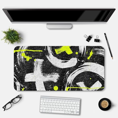 Image of Extended Gaming Mouse Pad for Desk (23x11.5 Inch) - Large Mouse Pad for Office & Home | Non-Slip Rubber Base, Smooth Surface Desk Mat for Laptop, Keyboard & Mouse (Supper Heros Edition) (Print 14)