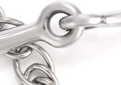 Miniatura 9 de Jointed Uxeter Kimberwicke Bit - Rodillo de boca para masticar caballos de acero inoxidable (longitud de la boca del caballo, 4.921 in)