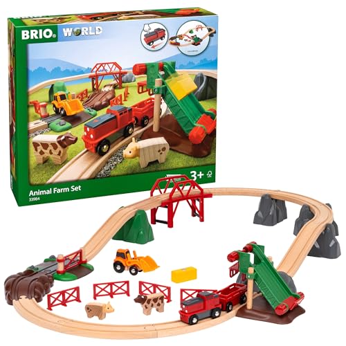BRIO 33984 Großes Bahn Bauernhof-Set