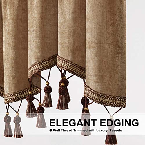 Elkca XNES-SHAPE Double-Sided Chenille Scalloped Valance thumb #2