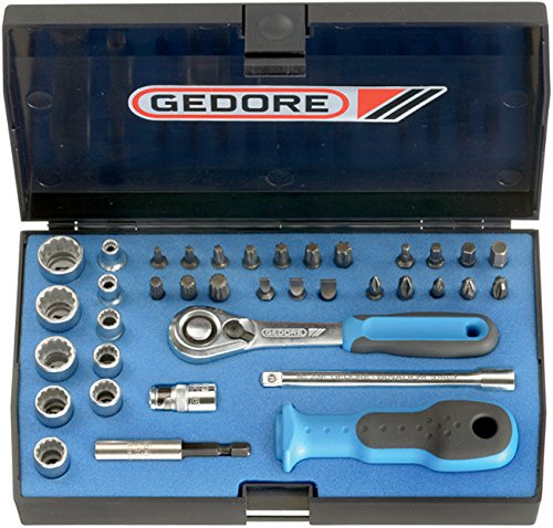 Steckschlüsselsatz D 20 KMU-20 37-tlg.1/4 Zoll SW 4-13mm Z.40 12KT GEDORE