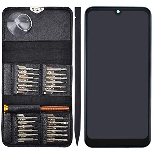 Image of K12 Prime LCD Screen Touch Digitizer Glass with Screen Frame Single Card Version Replacement for LG Q60 LMX525BAW LMX525EAW LM-X525 Silver