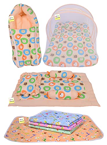 Image of Kwitchy New Born Baby Bedding Set Essential Combo Pack (0-6 Months) (4PCS Set)