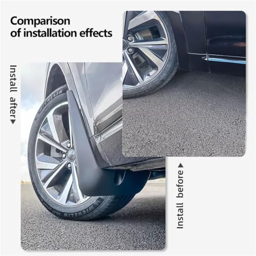 Garde-Boue pour Citroën C-Elysée 2013-2017 - Kit de Protections Avant et Arrière Auto - 5