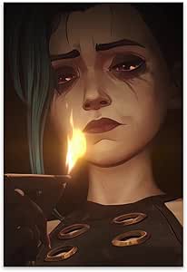 Amazon.com: 2024 Arcane Season 2 Jinx Animated Movie Poster Canvas