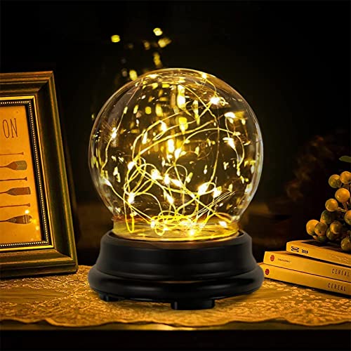 Deluxsa Globe Led Table Lamp Mothers Day Birthday Gifts For Women Mom Grandma Wife, Romantic Atmosphere Night Light For Living Room Mom Gifts Christmas Decor Birthday Gift #TOP25