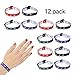 Katzco Religious Bracelets - 12 Pack - Adjustable W.W.J.D Classic Friendship Wrist Band Trinket
