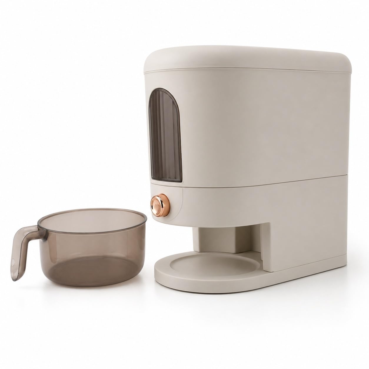 Elprico Dispenser Di Riso 5kg, Contenitore Per La Conservazione Del Riso Sigillato A Prova Di Umidità Con Misurino, Dispenser Automatico Domestico Per Contenitori Di Grano Per Dispensa