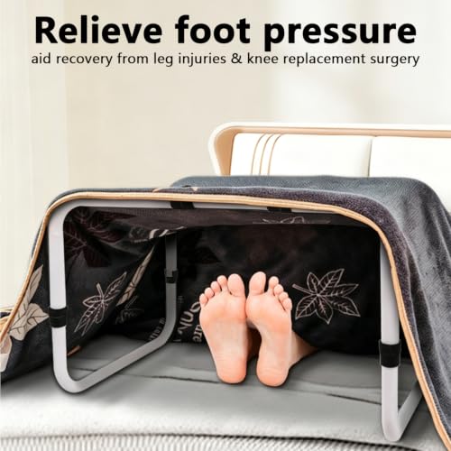 Levantador de manta ajustable de 65-84.5 cm para pie de cama y soporte de 136 kg 2