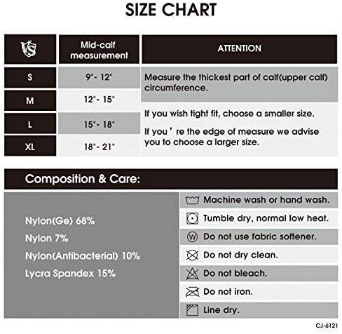 Vital Salveo Recovery Calf Compression Sleeves Made of Innovative Fiber. Fit for Cycling Running, Travel, Pregnancy, Nurses - Image 4