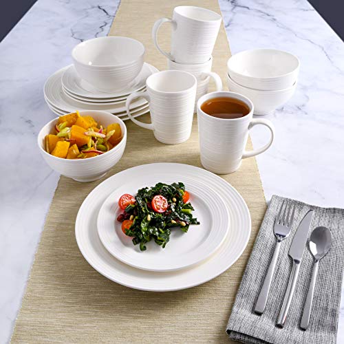 Image of Gibson - 102504.16RM Gibson Home Amelia Court 16 Piece Dinnerware Set, White