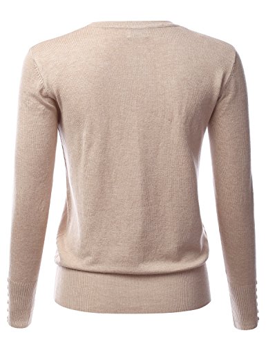 Image of LALABEE Women's V-Neck Long Sleeve Button Down Sweater Cardigan Soft Knit(S-XXL)