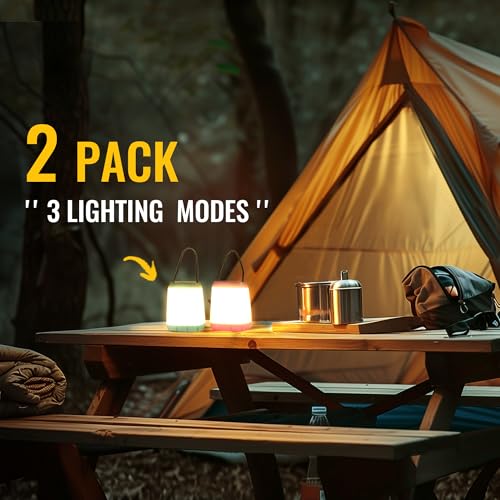 LED-Camping-Light-2-Pack-Portable-LED-Tent-Lantern-3-Modes-for-Backpacking-Camping-Hiking-Emergency-Light-Battery-Powered-Lamp-for-Outdoor-and-Indoor