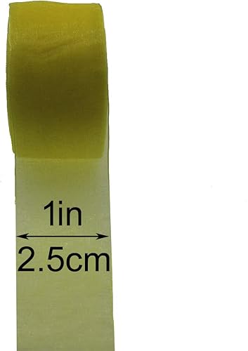 Miniatura 10 de Cinta de organza de 2 pulgadas, 50 yardas, cinta transparente brillante para envolver regalos, decoración, manualidades (2 pulgadas, 650014 rosa