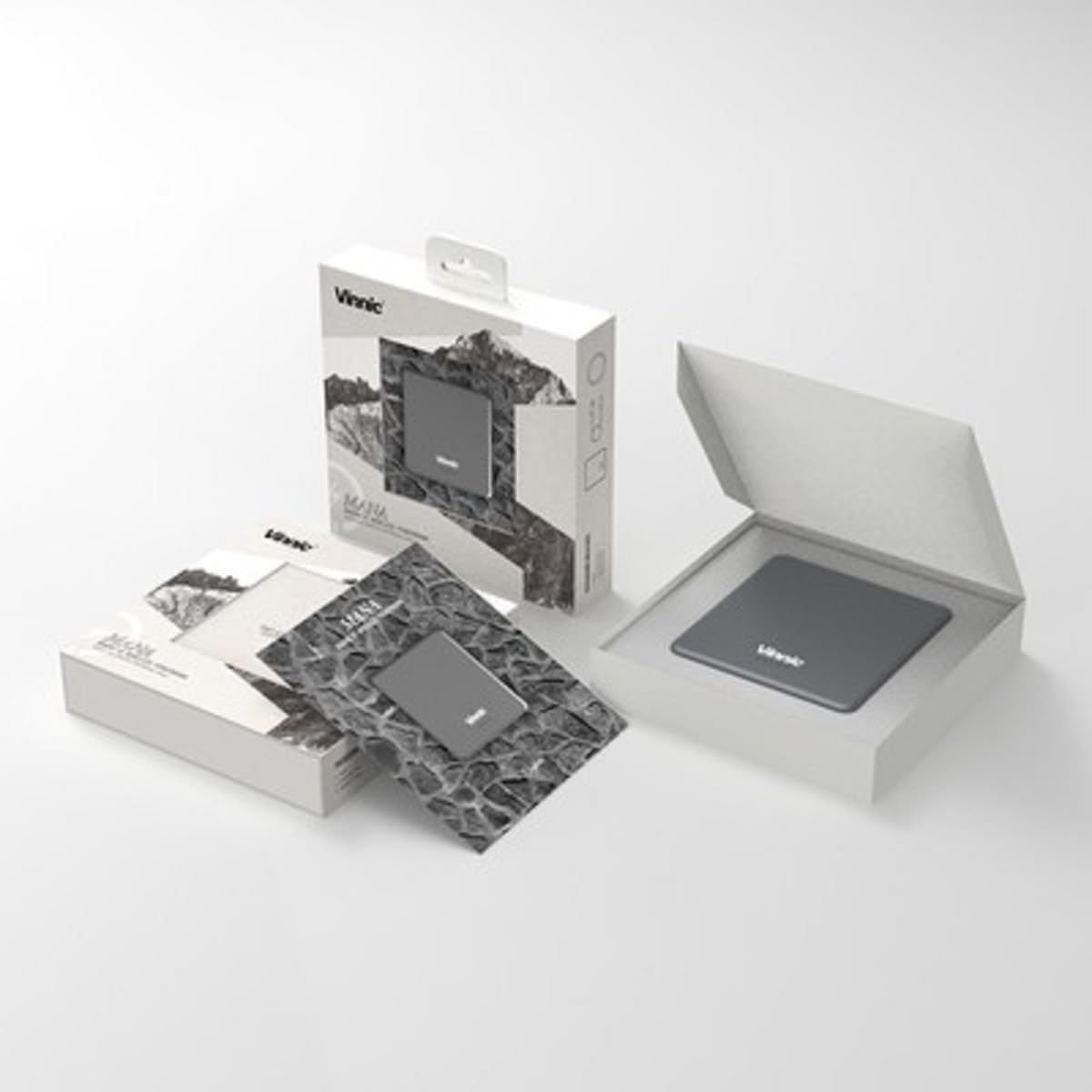 Vinnic Batería externa magnética inalámbrica de 5000/10000 mAh 15W para iPhone 12/12pro/12proMax/12mini/13/13pro/13proMax (grafito, 10000mAh)
