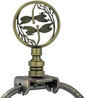 Vista 5 de Lámpara de diseño de libélula con perilla de tapa de doble libélula, tratamiento de hueco, diseño de libélula (bronce) - 1 unidad