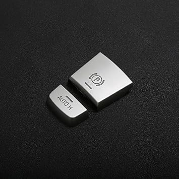Angelguoguo Car Electronic Handbrake Auto H Button Cover Switch Decorative Cover Trim For Bmw 5 Series 6 Series 7 Series X3 X 4 X5 X 6 For BMW 5 Series F10 2011-2017 Year Silver SHY20180322