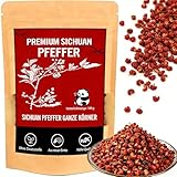 Szechuan Pfeffer ganz 100g,Roter Szechuanpfeffer aus Sichuan– handverlesen & prickelnd zitronig & prickelnd zitronig mit warmer Gewürz ideal für Pfeffermühle, BBQ & asiatische Gerichte Wokgerichte