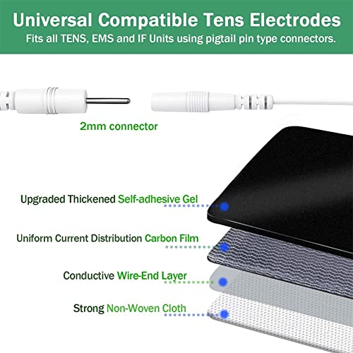 Image of TENS Unit Replacement Pads 22Pcs TENS Unit Pads for Multiple Pain Relief TENS Pads SM Electrode Pads Compatible with TENS 7000, AUVON, NURSAL, Etekcity, Nicwell Care, HealthmateForever TENS