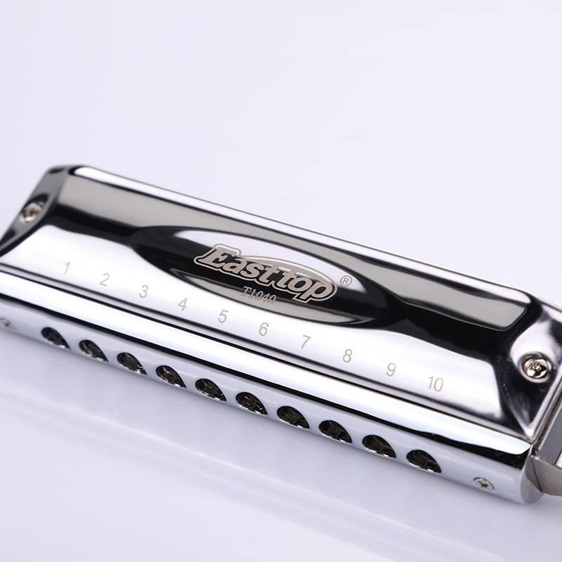 Harmonica Harmonica coloré 10 trous harpe clavier d’orgue C ABS Comb argent instrument professionnel - Les Beatles, Paul McCartney, John Lennon, RIngo Starr, George Harrison Harmonica Harmonica coloré 10 trous harpe clavier d'orgue C ABS Comb argent instrument professionnel – Image 3