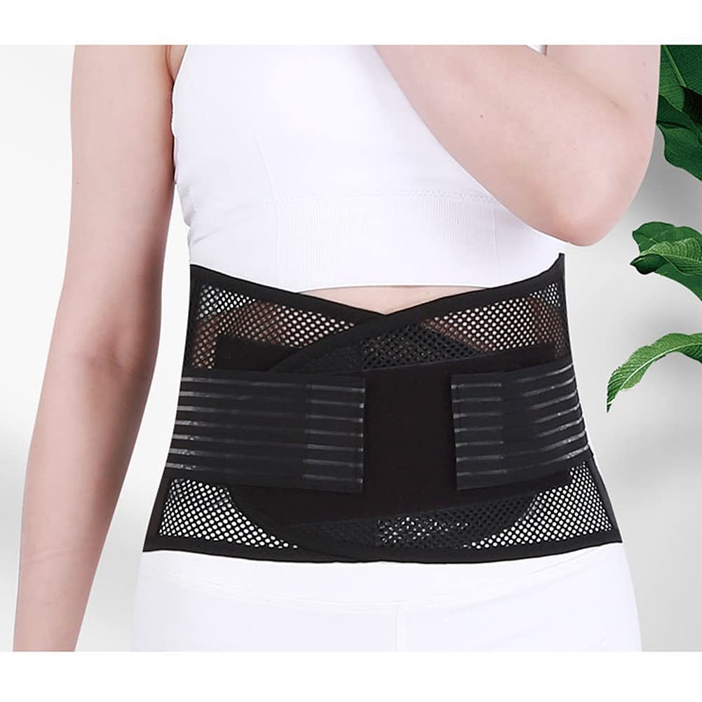 Protection Lombaire, Maille Respirante avec Baleines réglables Le Travail d'été la(Black,XL/X-Large)
