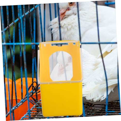Toddmomy 2 Stück Teiliges Hängendes Tauben Futternapf aus Robustem Kunststoff Futterfreundlich Gestaltet Einfach zu Reinigen für Vogelkäfige und Taubenhaltung Praktische Futter und
