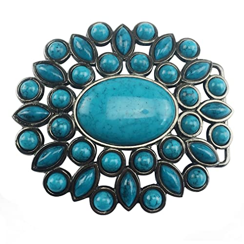 LKMY - Hebilla de cinturón para hombre, hebilla de cinturón de vaquero 3D, hebilla de cinturón vintage celta occidental, accesorio de jeans para hombres y mujeres, día del padre, Hua