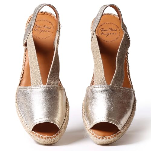 Image of Toni Pons - ETNA - Flat leather sandal with elastics