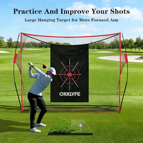Golf Net,10x7FT Heavy Duty Golf Practice Net,Backyard Training Equipment - image 5